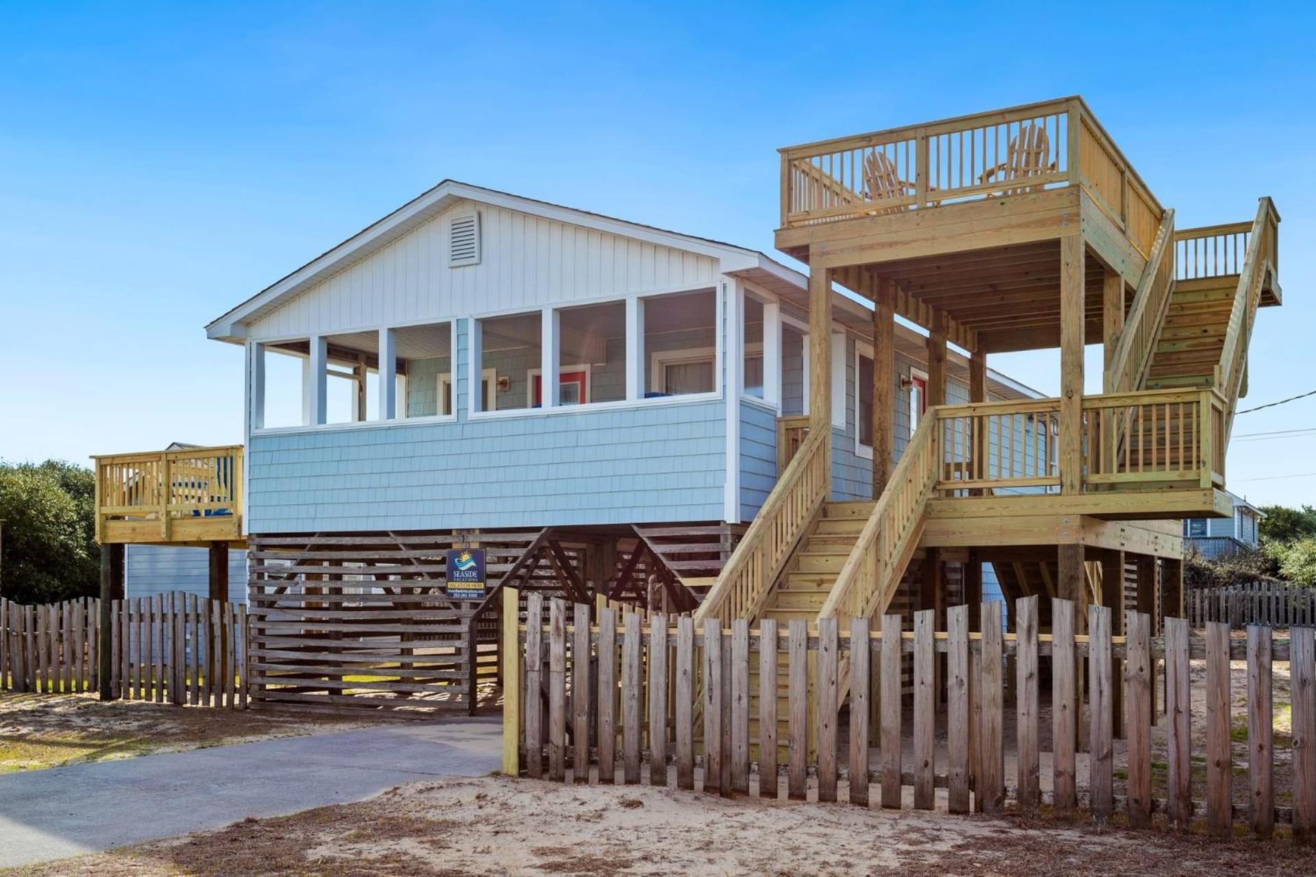 4011 The Dogs House 2 Min Walk To Beach Кітті-Хок Екстер'єр фото