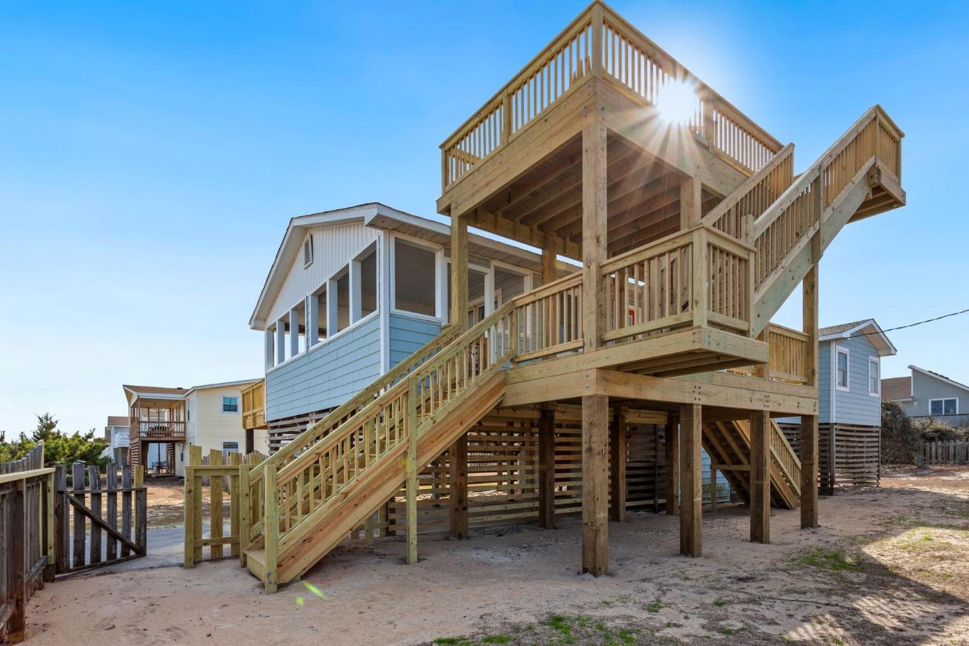 4011 The Dogs House 2 Min Walk To Beach Кітті-Хок Екстер'єр фото